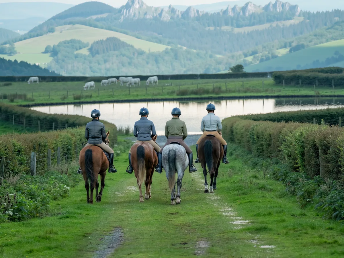 Balade à cheval dans l'Ain, autour de Divonne-les-Bains
